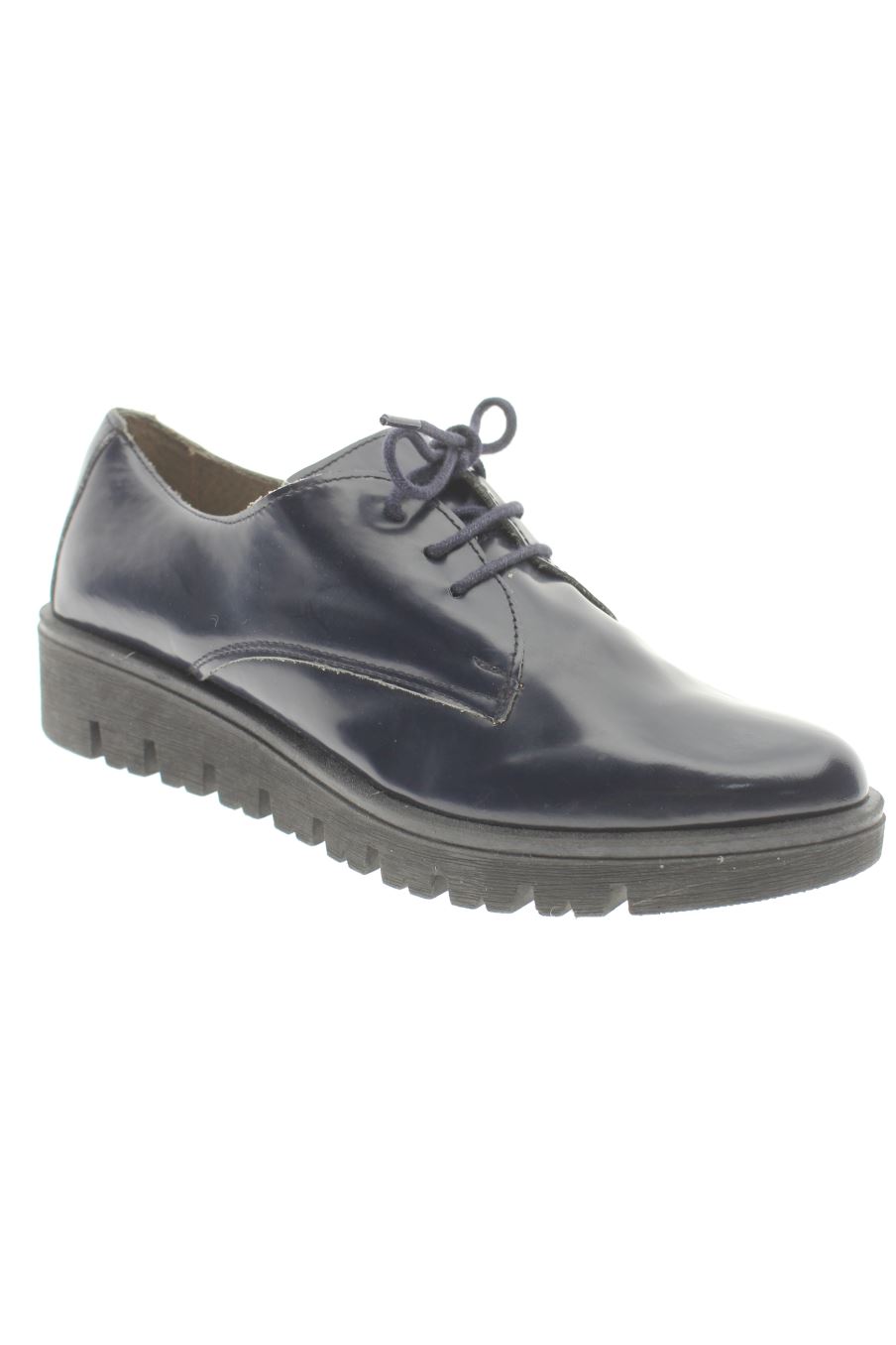 Chaussures plates de NEW DESIGN de la taille 36, de couleur bleu marine de