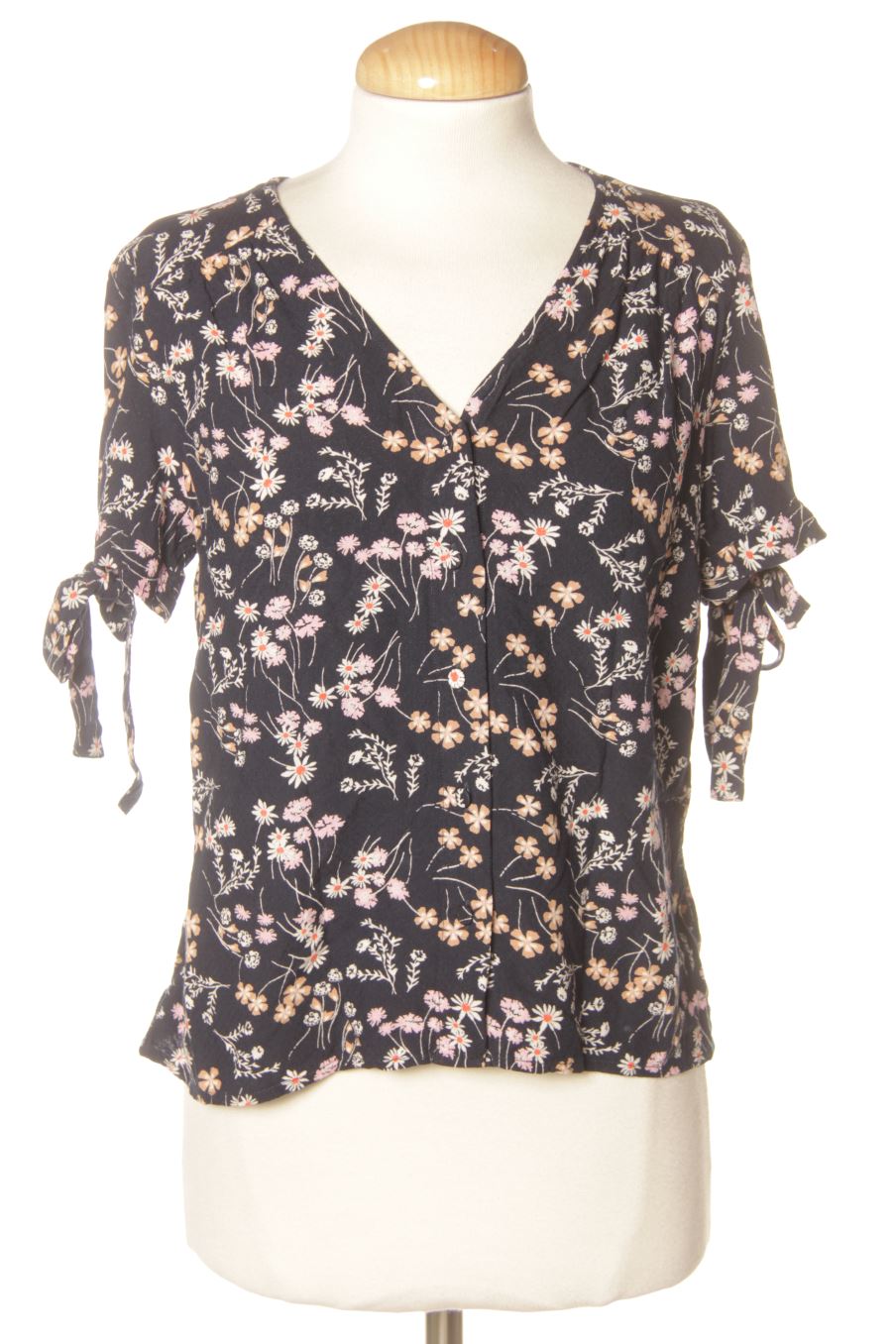 Kurzärmelige Bluse von Vero moda Größe S, Farbe Geblümt, für