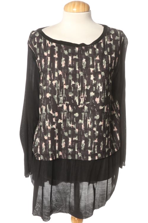 Blusa a maniche lunghe