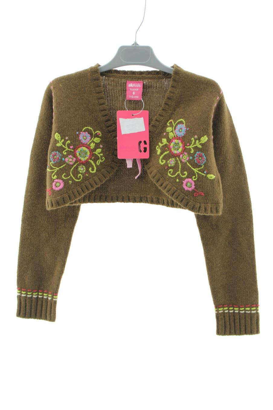 Gilet manches longues AKR Kids de la taille 3 ans avec une étiquette
