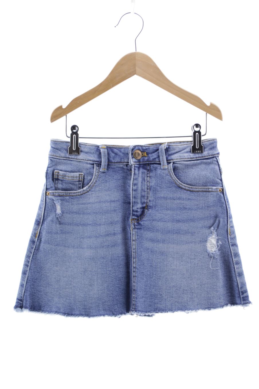 Falda de Zara de la talla 8 años de denim de segunda mano