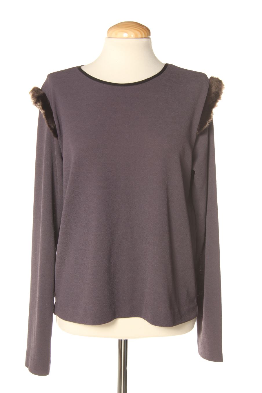 Blouse à manches longues Zara de la taille M, de couleur gris