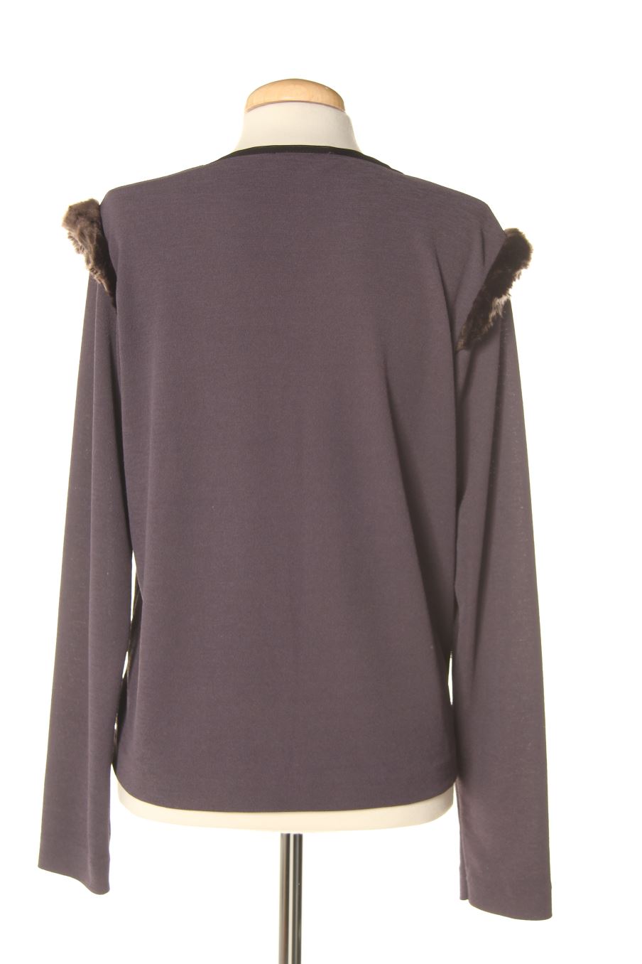 Blouse à manches longues Zara de la taille M, de couleur gris