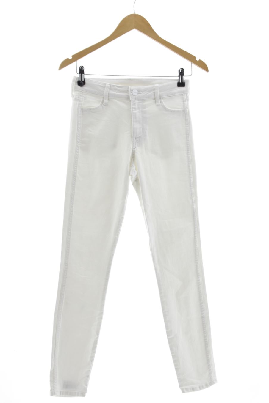 Vaquero de H&M de la talla 34, de color blanco de ropa vaquera
