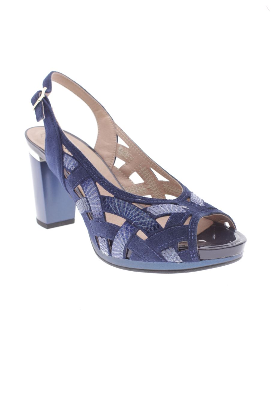 Sandalias tacon de Pitillos de la talla 37, de color azul de