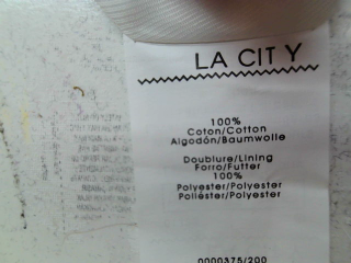 Robe La City de la taille 44, de couleur blanc