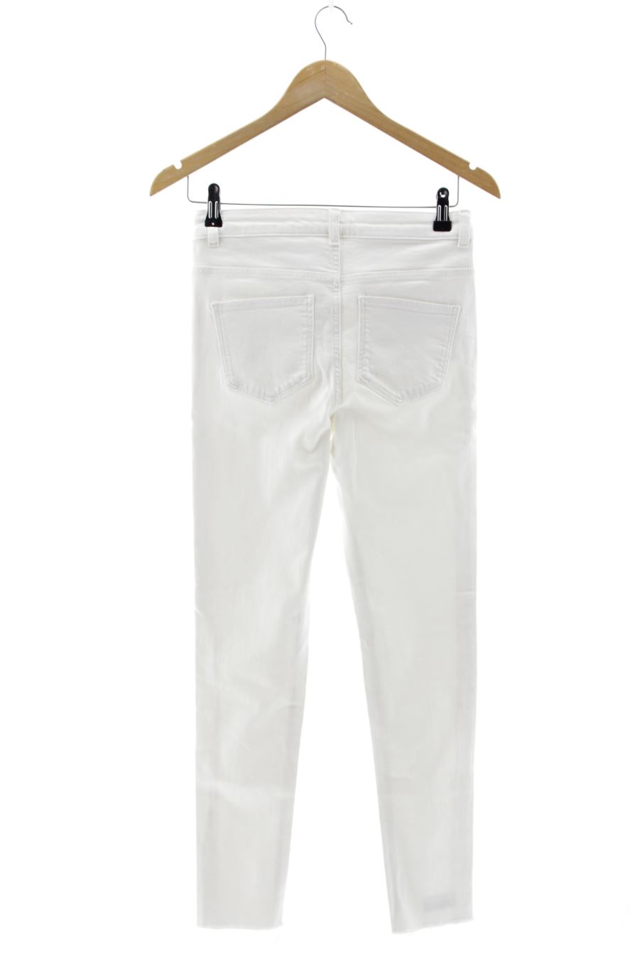 Jeans Amisu de la taille 34, de couleur blanc de denim
