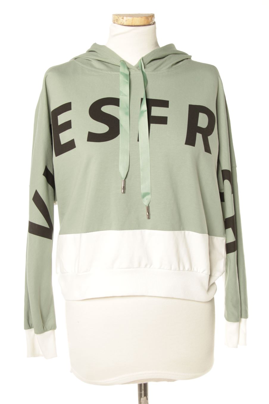 Sudadera de Cosmoda de la talla L, de color verde