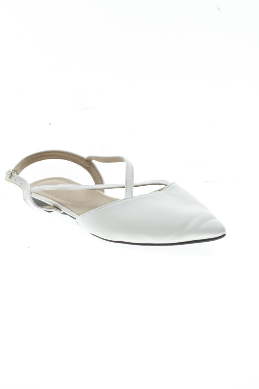 Sandalias planas de PERCENTIL de la talla 41, de color blanco de