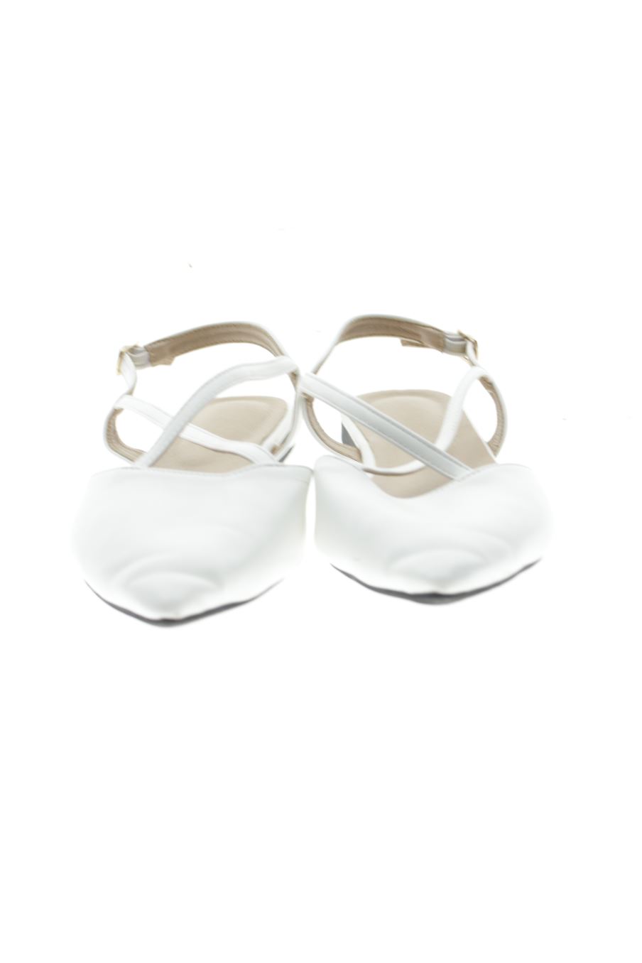 Sandalias planas de PERCENTIL de la talla 41, de color blanco de