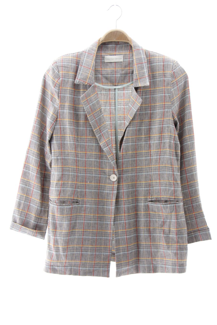 Traje de chaqueta de Cristina Gavioli de la talla 40, de color cuadros