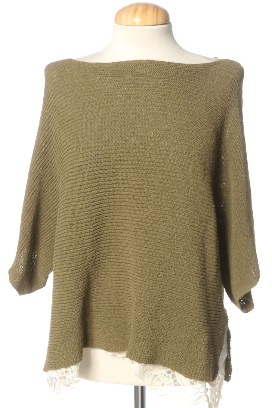 Maglione de Zara de la talla L, de color verde