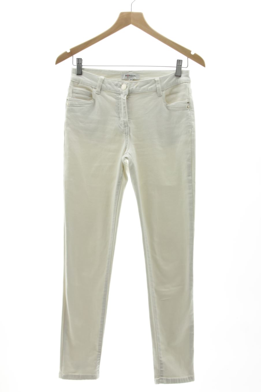 Vaquero de Morgan de toi de la talla 38, de color blanco de ropa vaquera