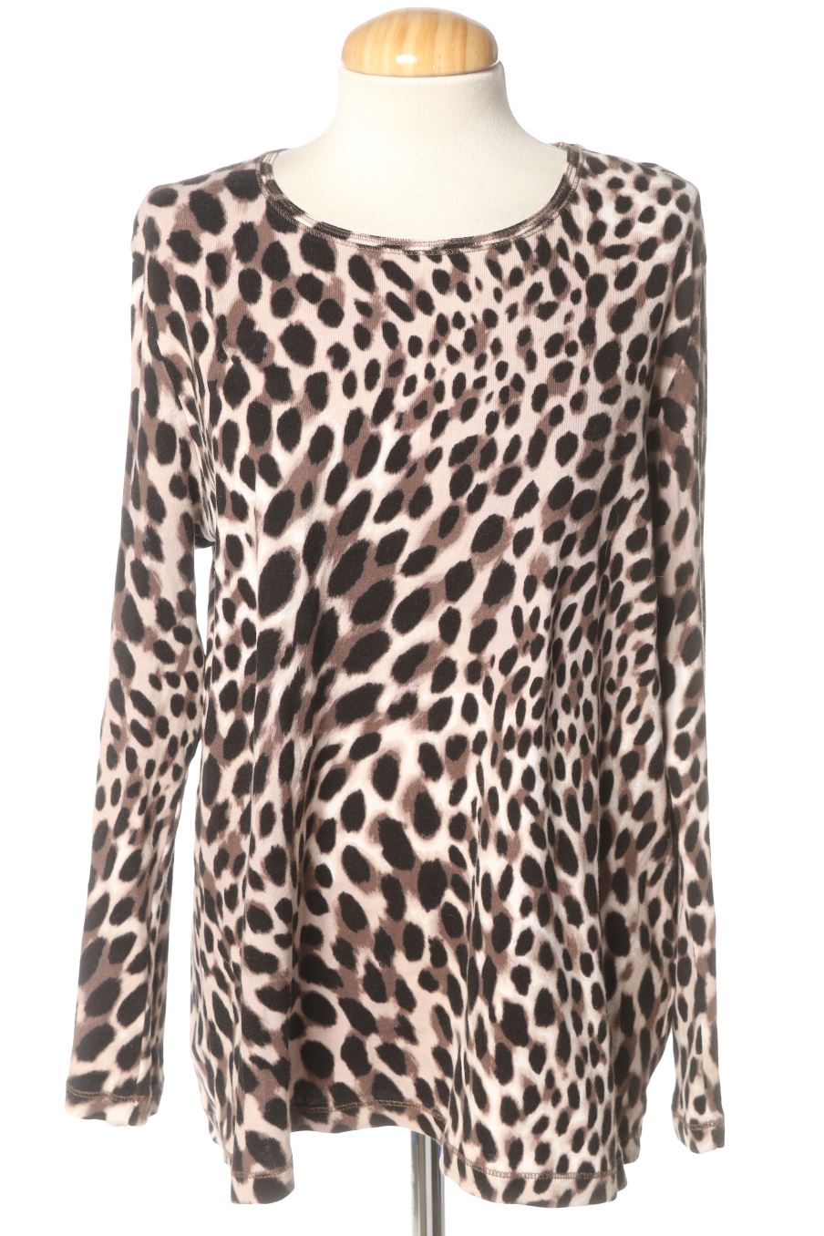 T-shirt à manches longues Olsen de la taille 48, de couleur animal print