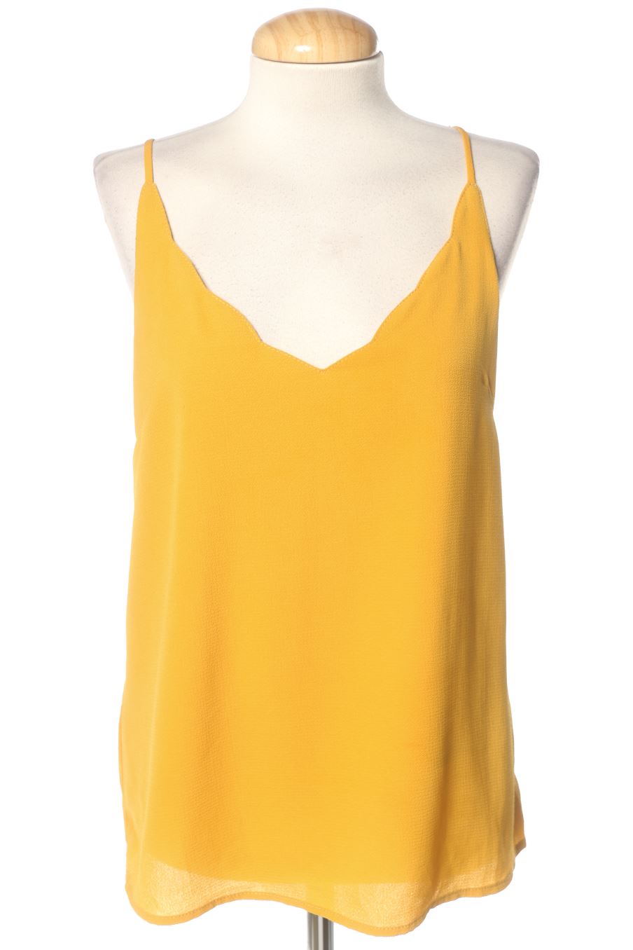 Top de Peace n`love de la talla S, de color senape