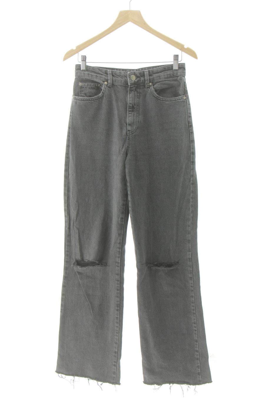 Jeans Stradivarius de la taille 36, de couleur noir de denim