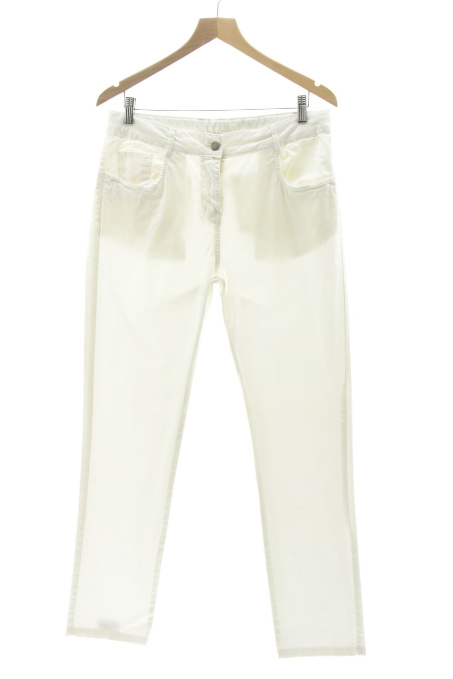 Jeans Bermudes de la taille 42, de couleur blanc de denim