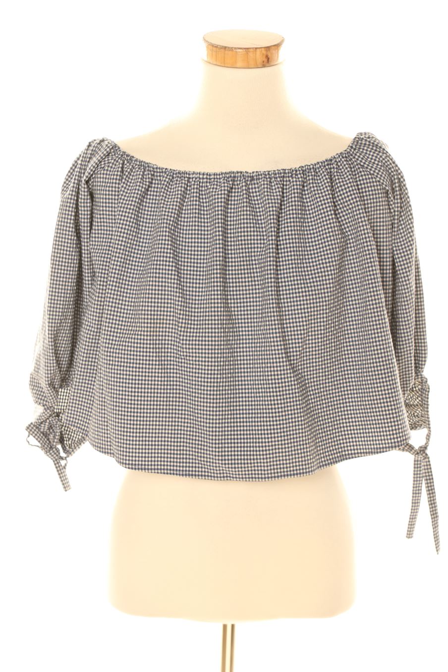 Blusa de manga larga de Zara de la talla S, de color cuadros