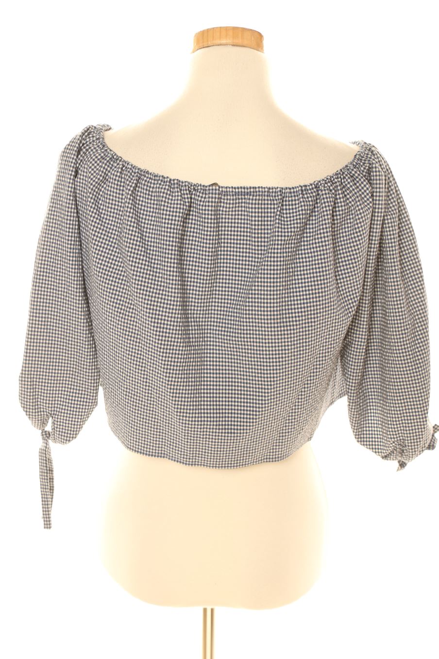 Blusa de manga larga de Zara de la talla S, de color cuadros