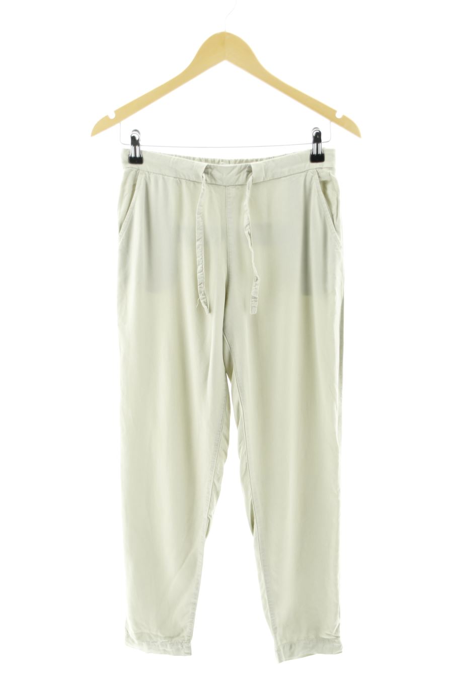 Pantalón Casual de Mango de la talla XS, de color beige