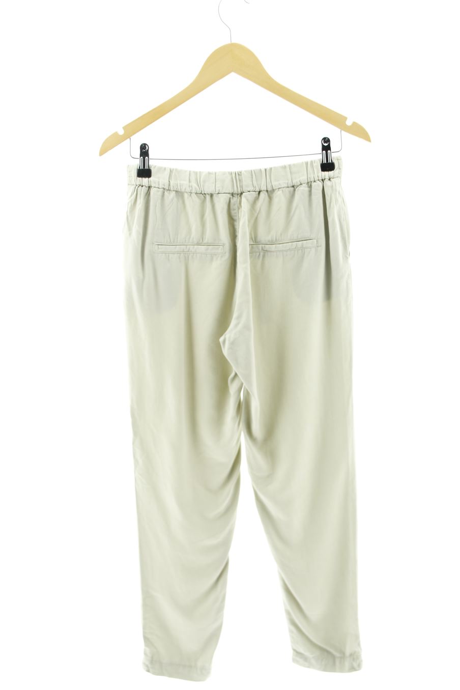 Pantalón Casual de Mango de la talla XS, de color beige