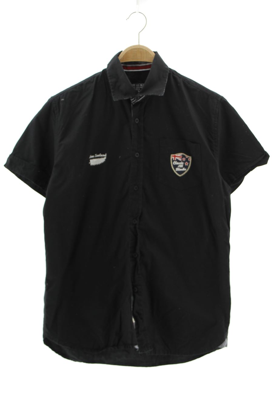 Camisa de manga corta de Classic All blacks de la talla M