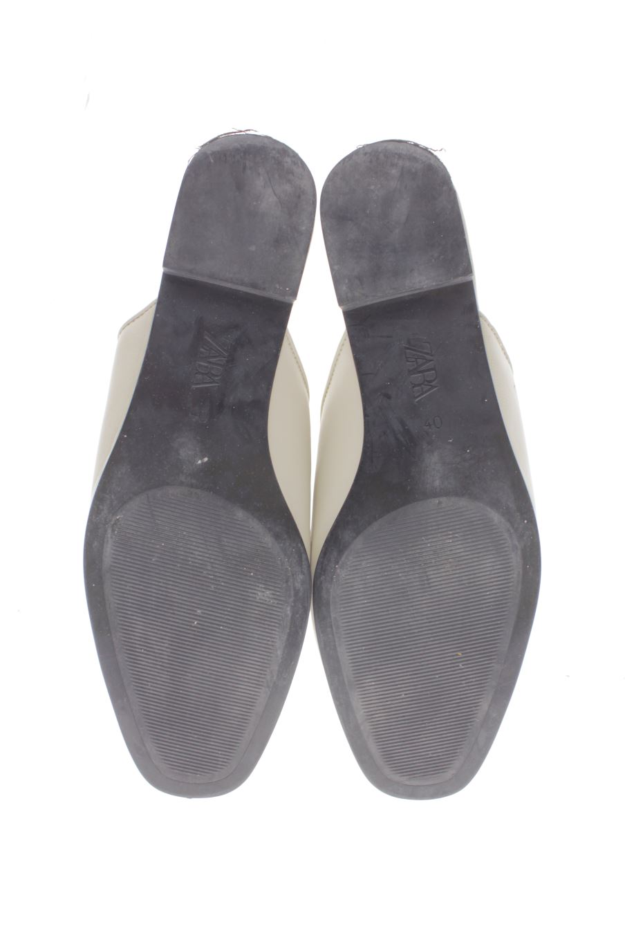 Sandalias planas de Zara de la talla 40, de color azul de