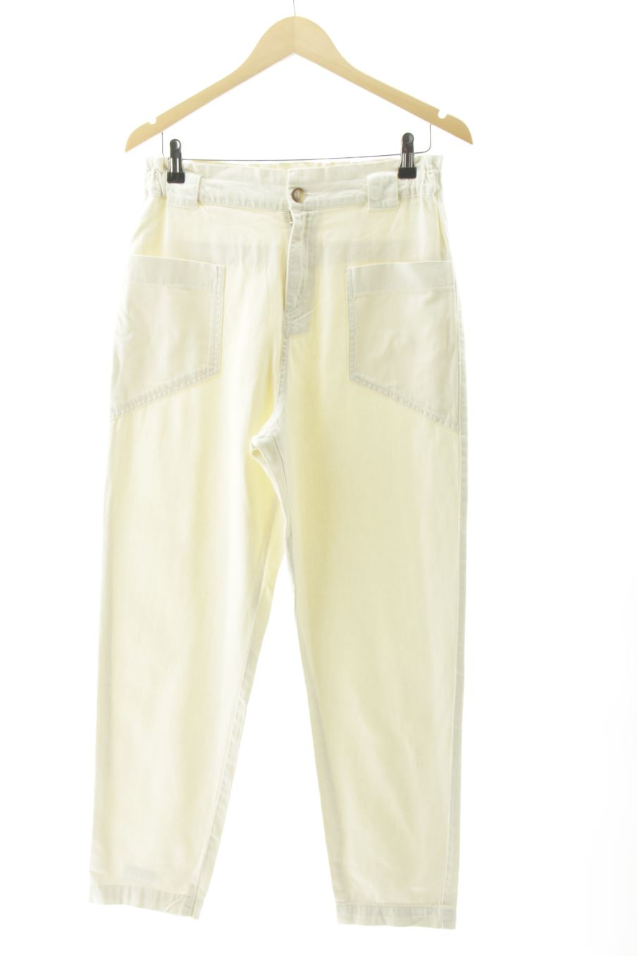 Jeans Yerse de la taille M, de couleur blanc de denim