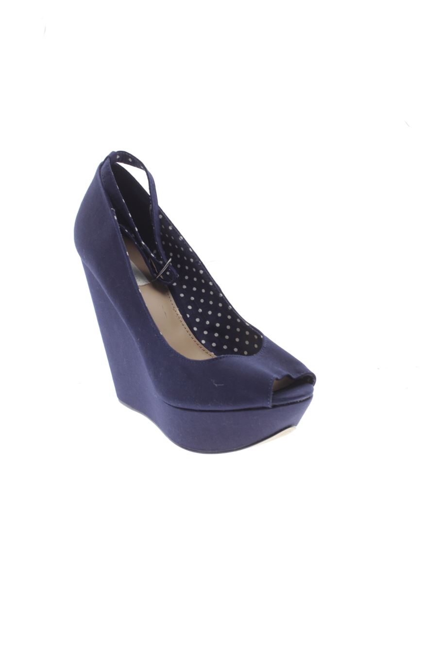 Plataformas de Bershka de la talla 38, de color azul marino de