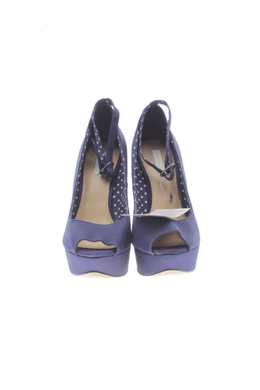 Plataformas de Bershka de la talla 38, de color azul marino de