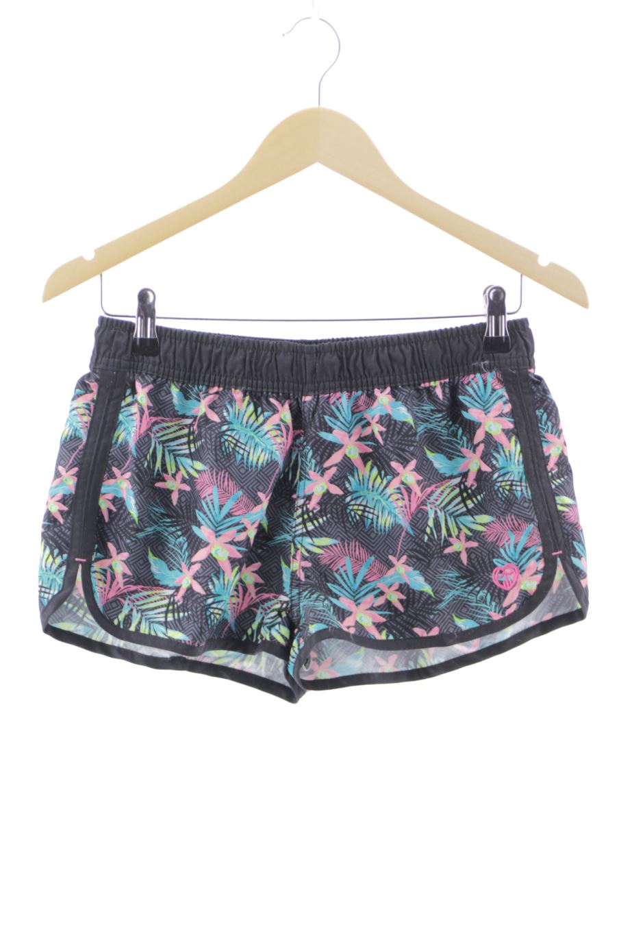Pantalones cortos de deporte de Polinesia de la talla S, de color flores