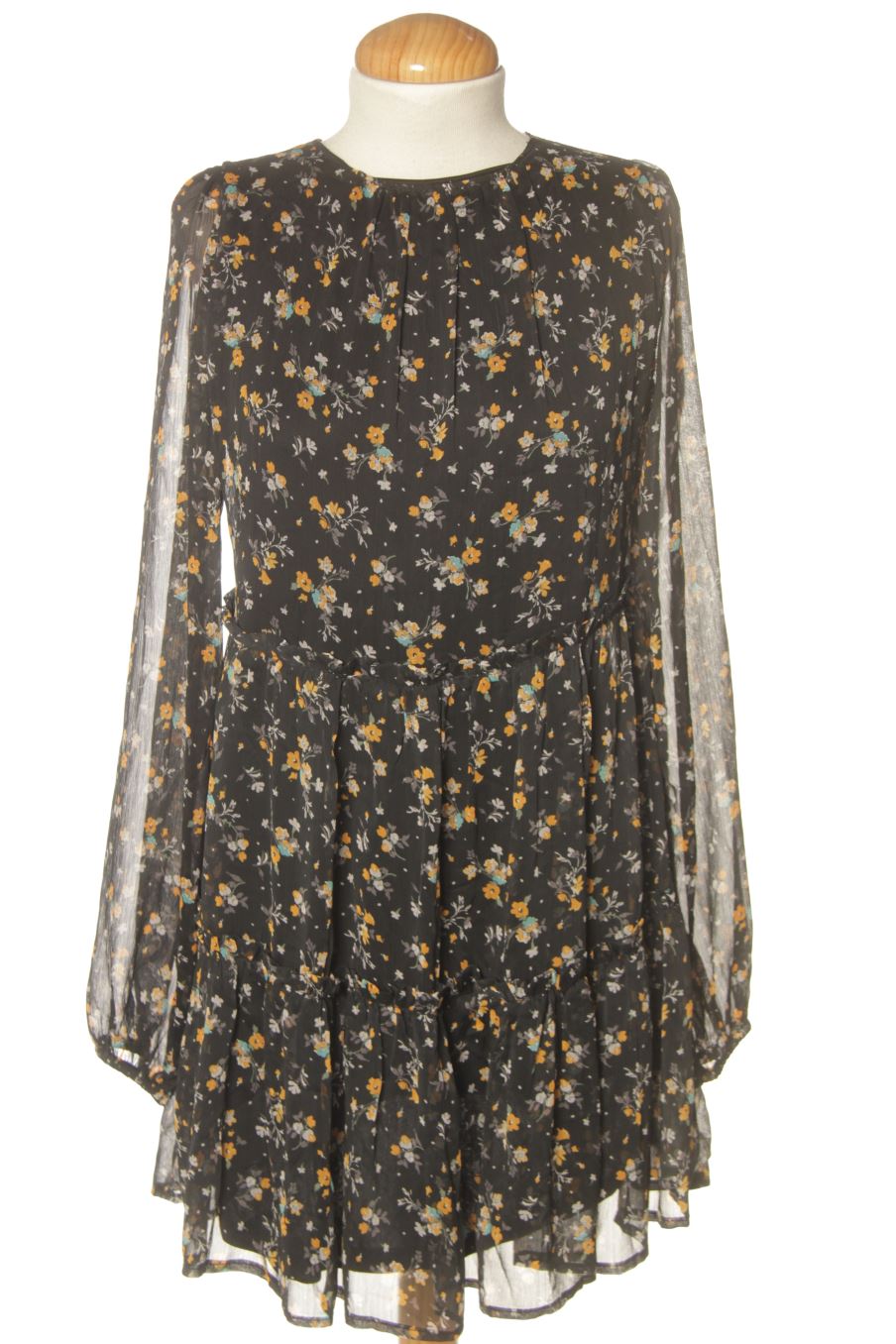 Vestido casual de Pull & Bear de la talla XS, de color estampado