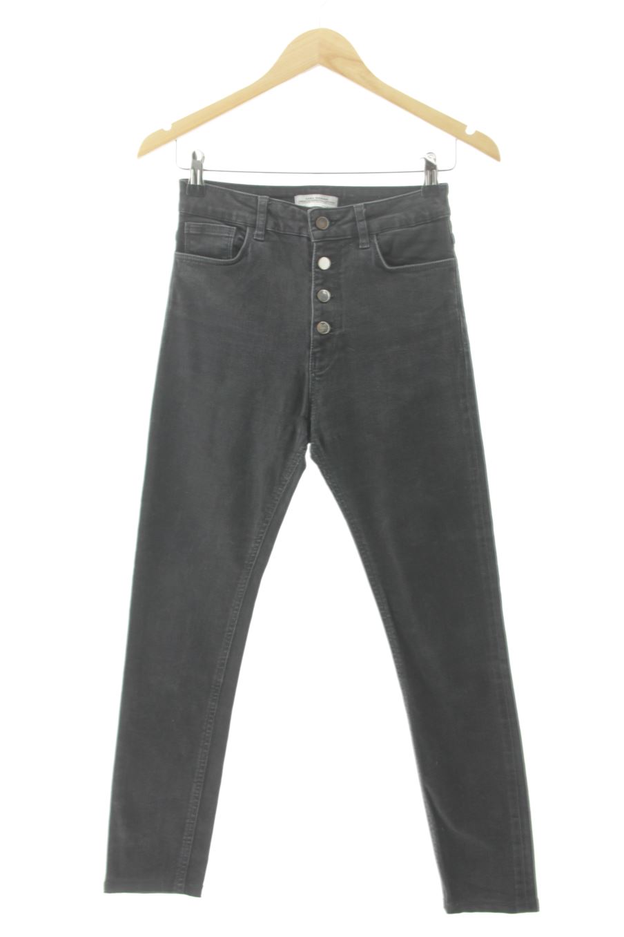 Jeans Zara de la taille 36, de couleur noir de denim