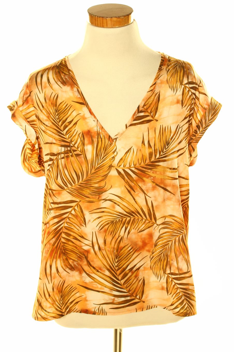 Blouse à manches courtes Mng de la taille S, de couleur imprimés