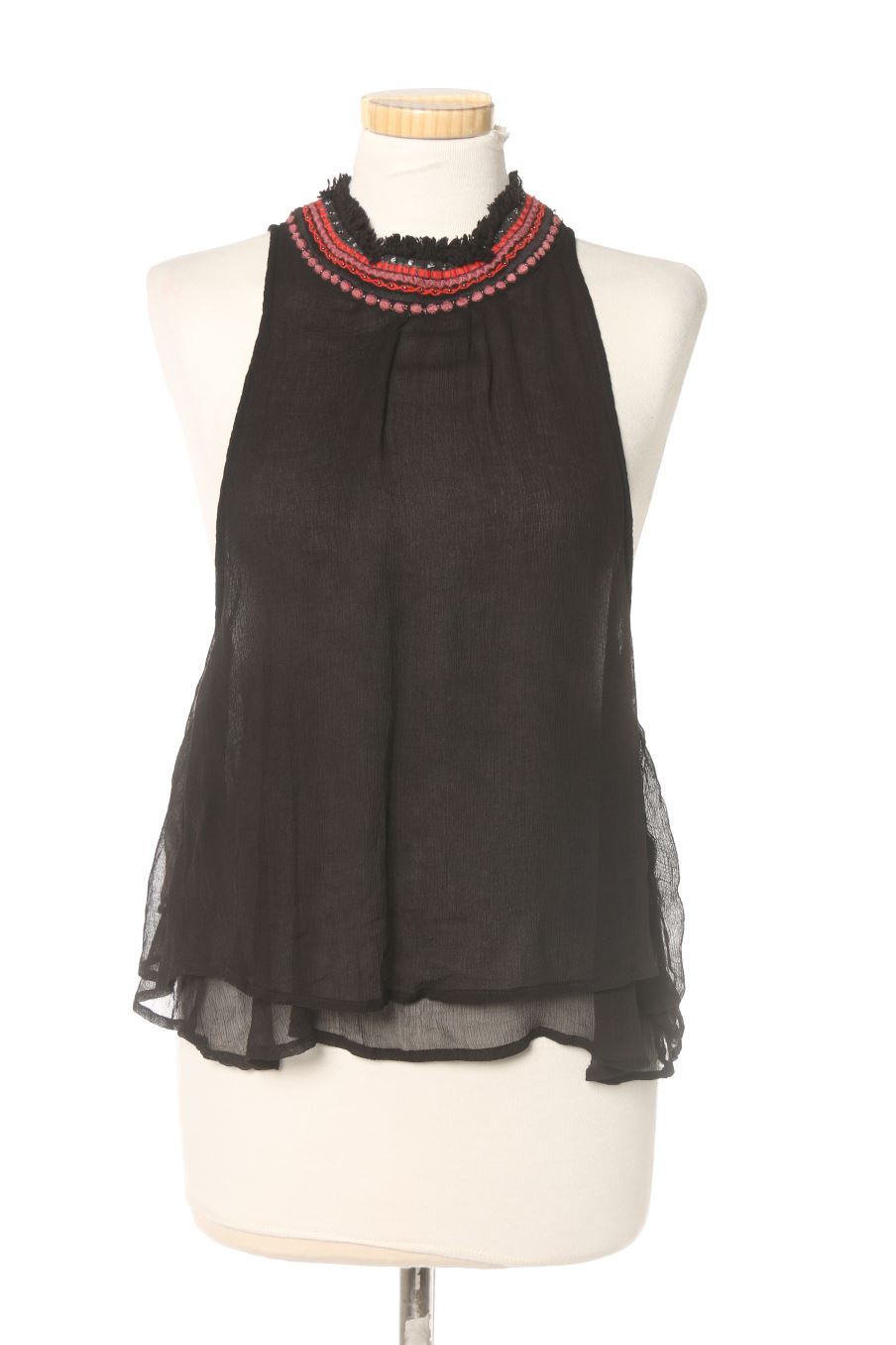 Top de Pull & Bear de la talla S, de color negro