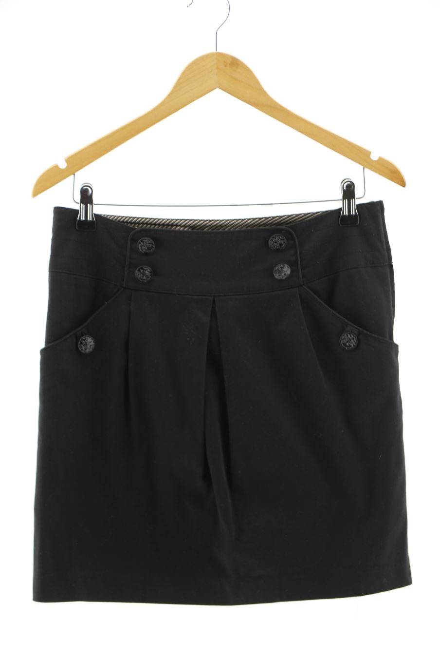 Aufwändiger Rock von Promod Größe 38, Farbe Schwarz, für