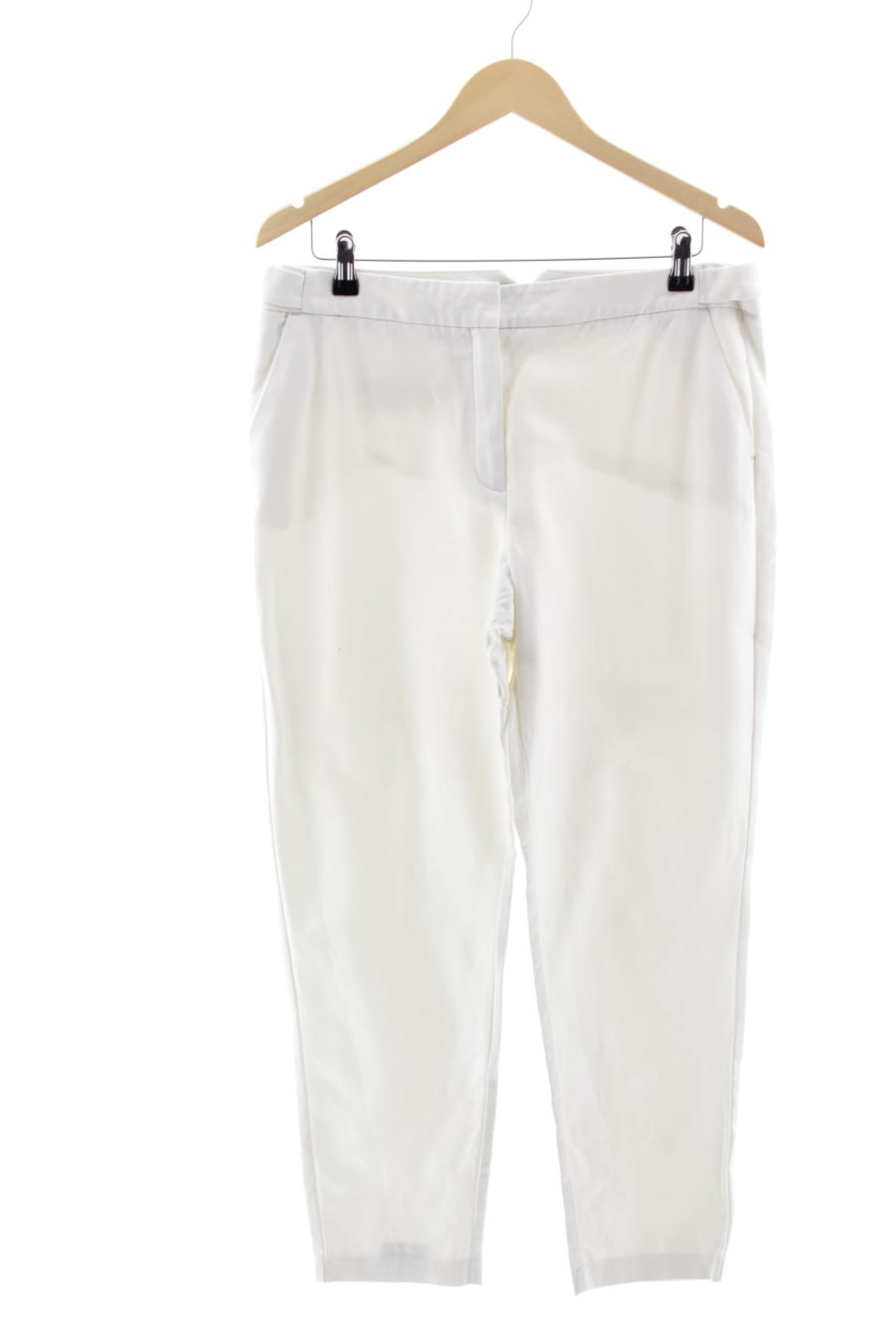 Pantalones de Mango de la talla 42, de color blanco