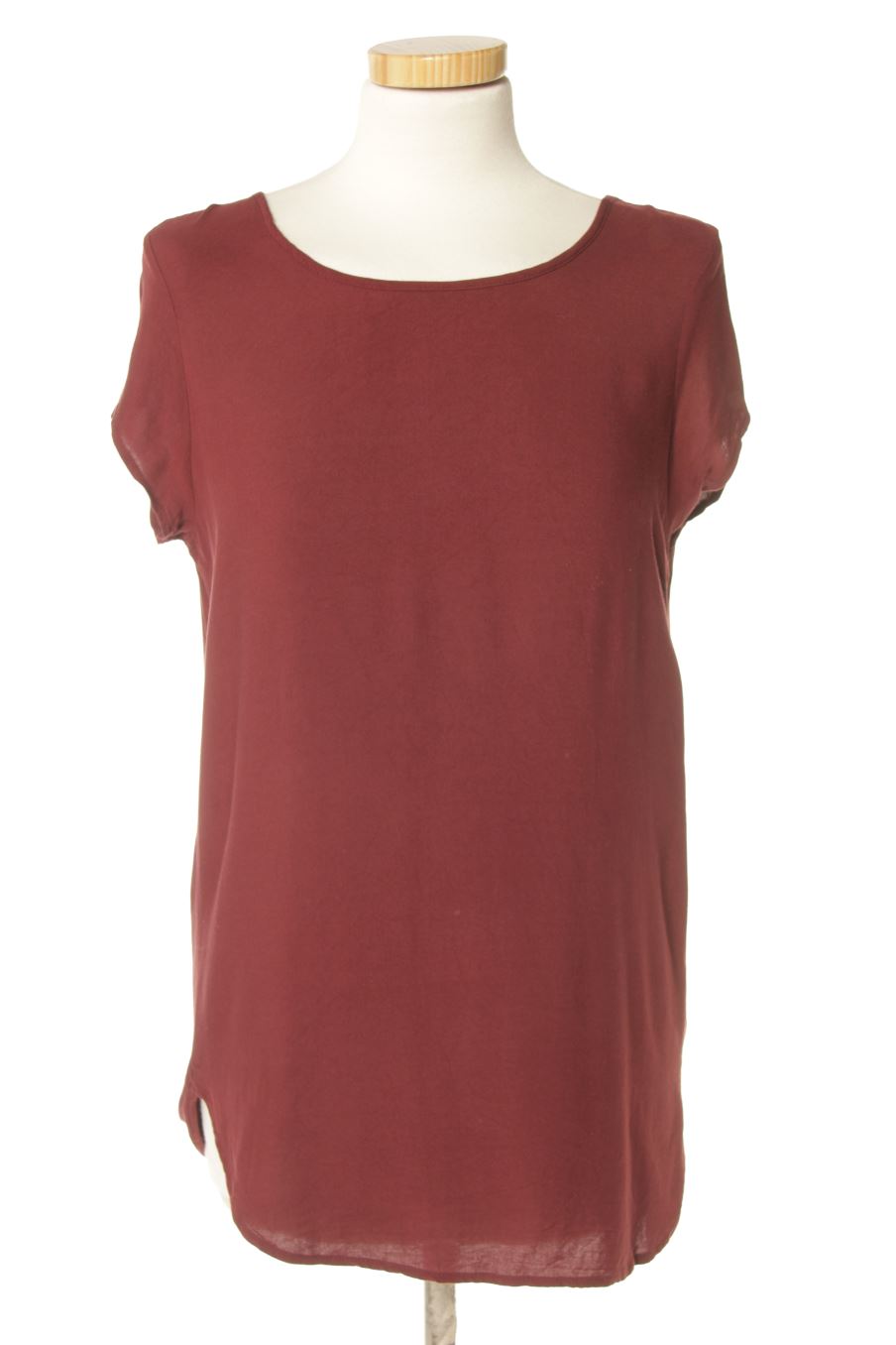 Blouse à manches courtes Vero moda de la taille S, de couleur bordeaux