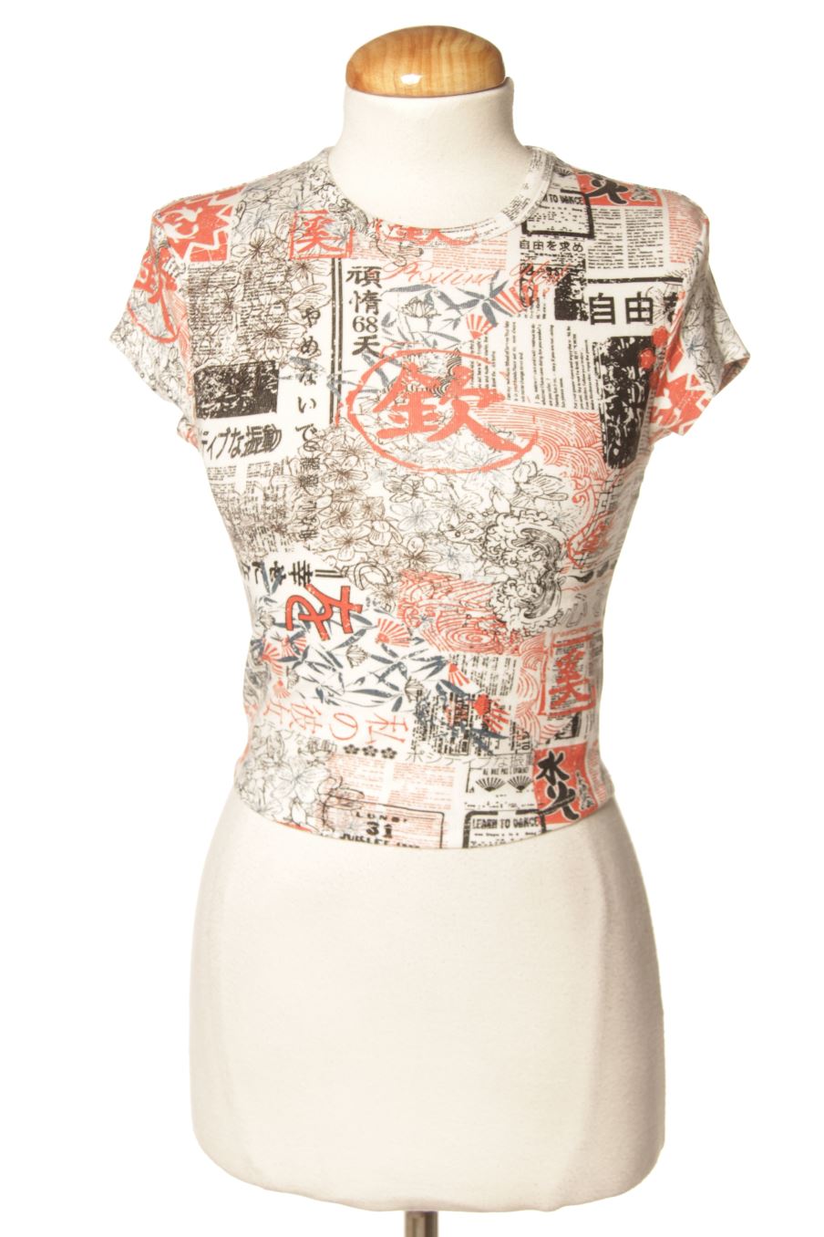 Top de Bershka de la talla S, de color stampato