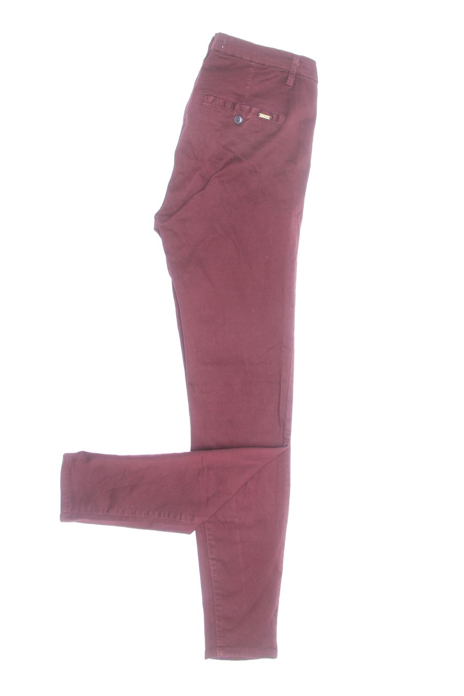 Vaqueros de Pull & Bear de la talla 36, de color burdeos de ropa vaquera
