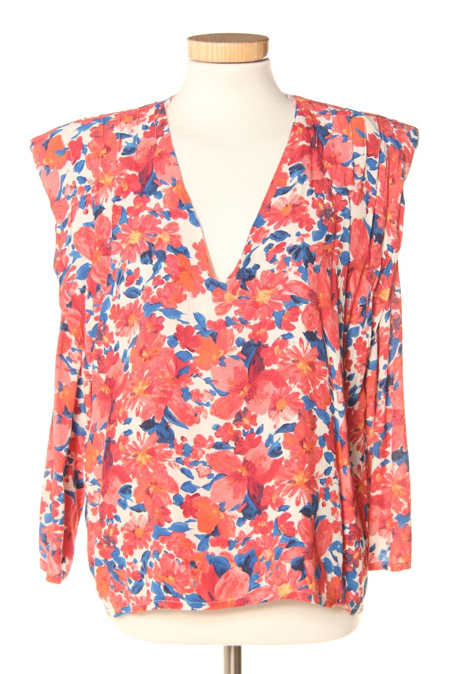 Blouse à manches longues OPULLENCE de la taille S, de couleur fleurs