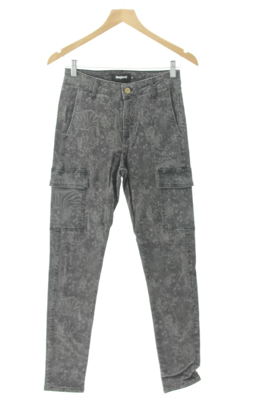 Jeans Desigual de la taille 38, de couleur gris de denim