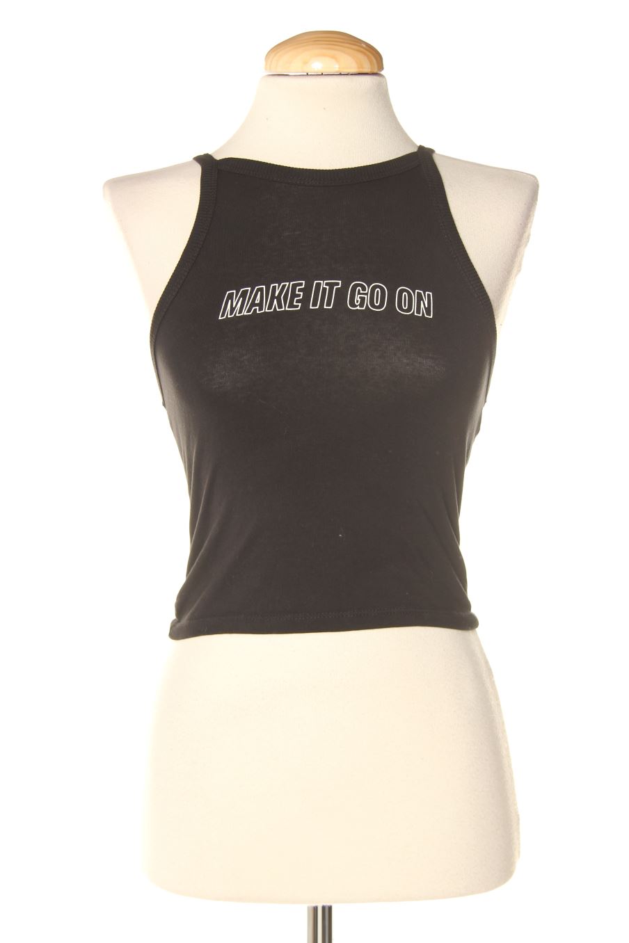 Camiseta sin mangas de Pull & Bear de la talla M, de color negro
