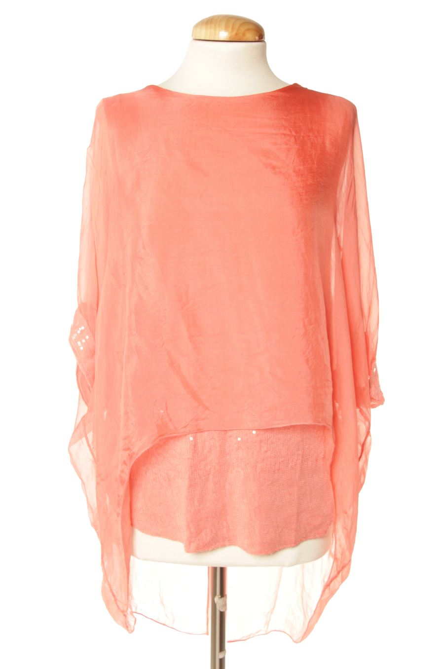 Blouse à manches courtes Algo Bonito de la taille S, de couleur rose