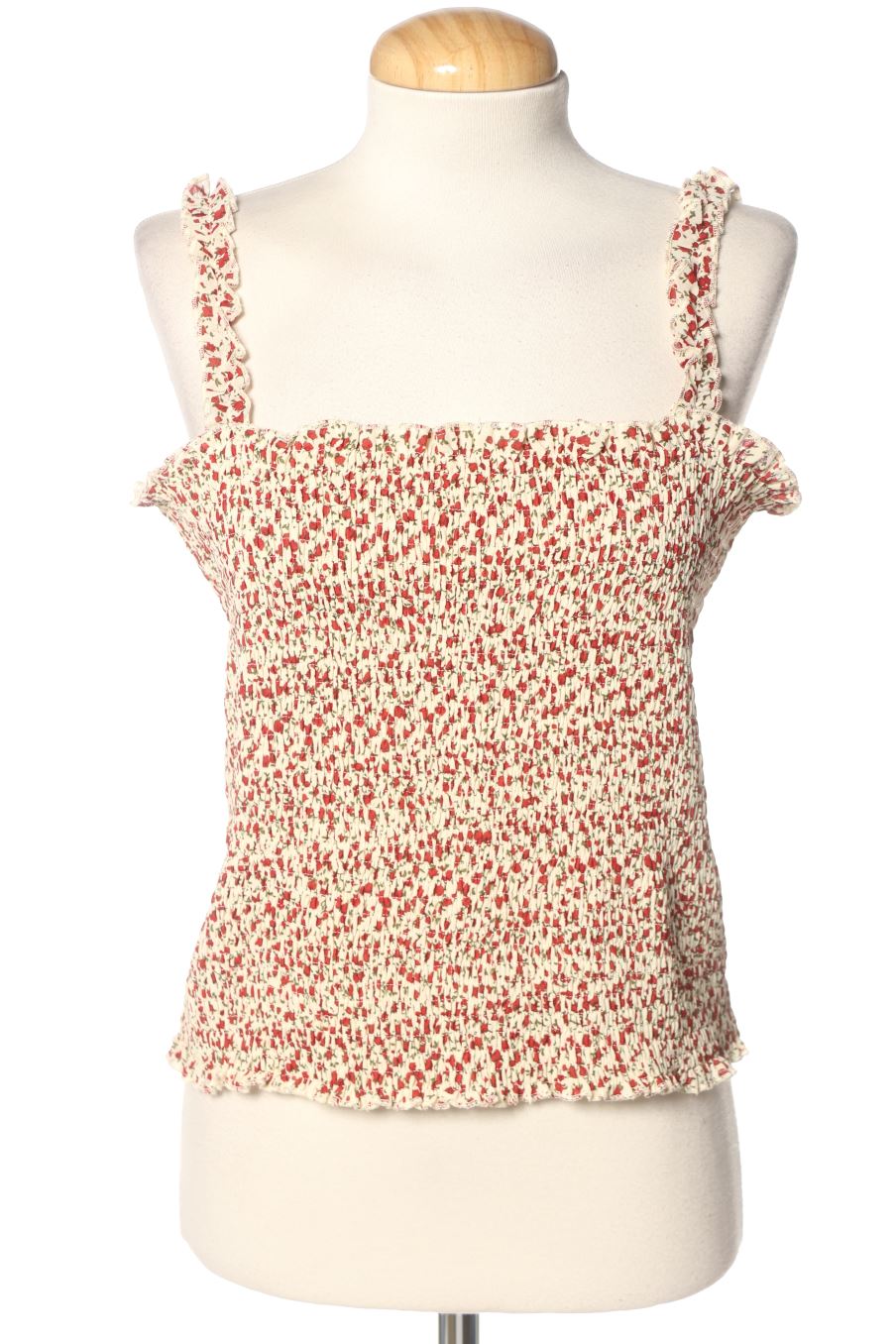 Top gala black de la taille M, de couleur fleurs