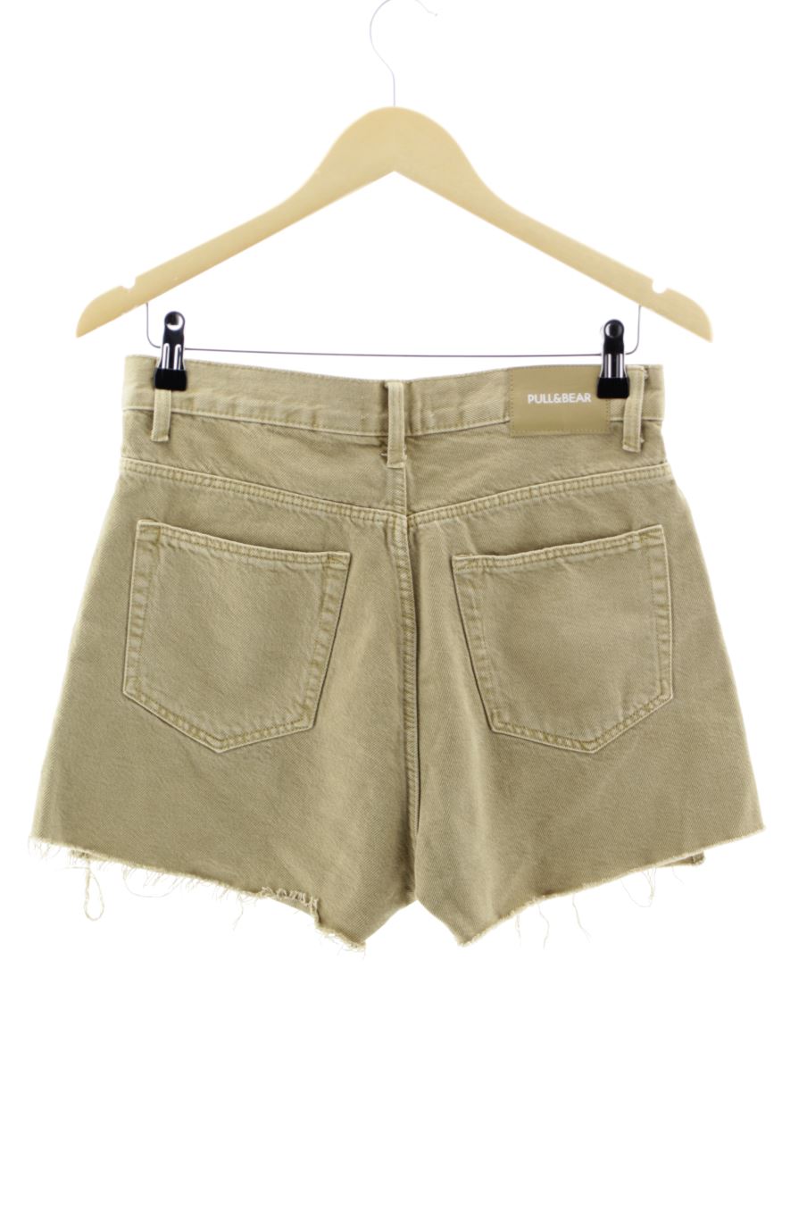 Shorts Pull & Bear de la taille 38, de couleur beige de denim