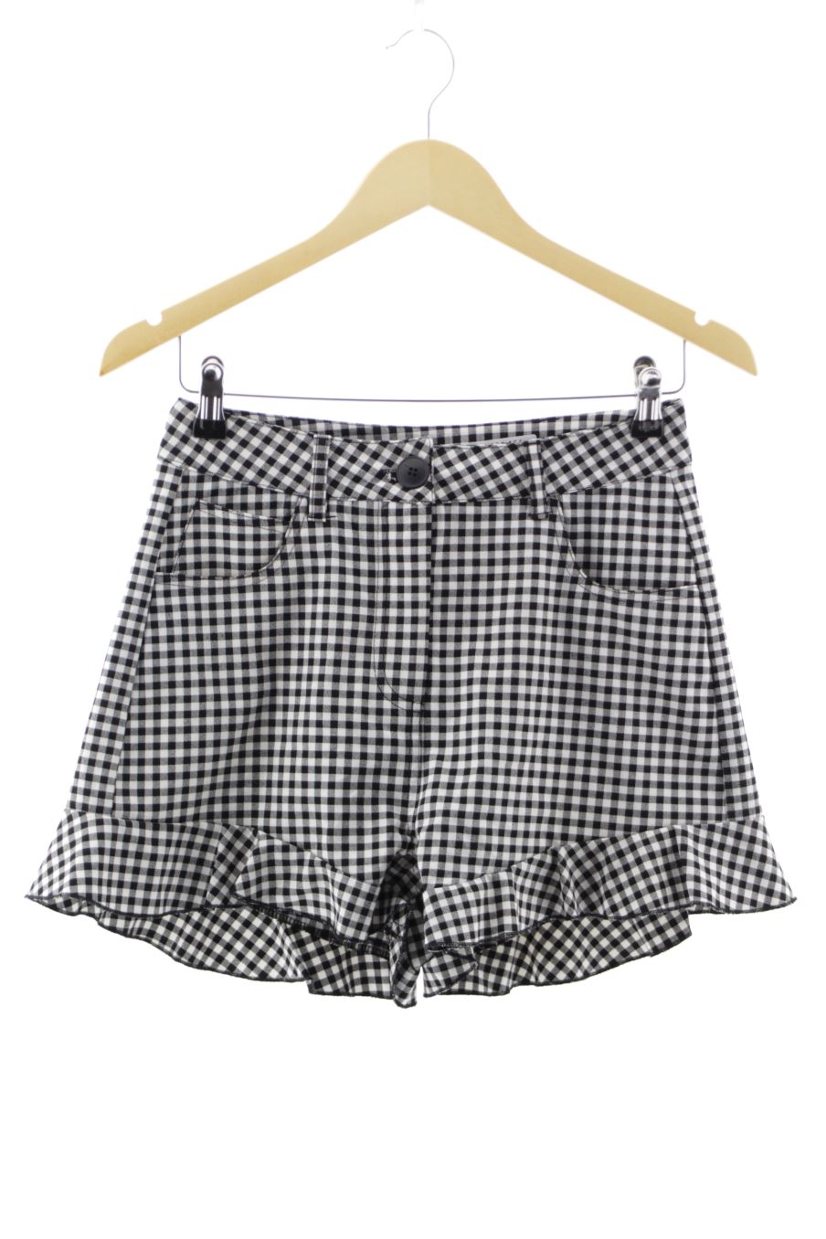 Shorts Bershka de la taille M, de couleur carreaux