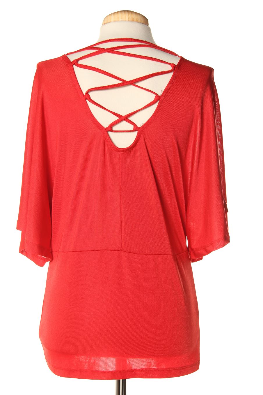Top de Mosquitos de la talla S, de color rojo
