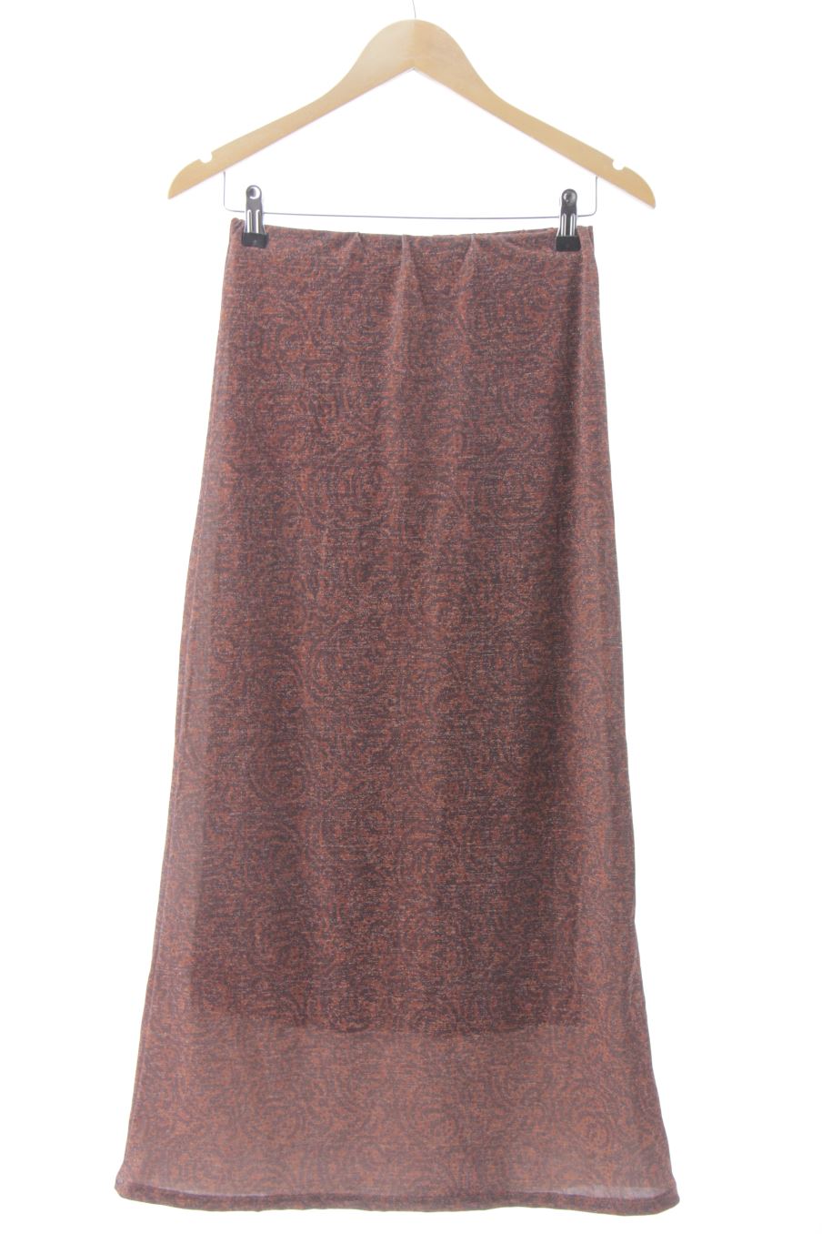 Falda de basyco de la talla XS, de color marrón