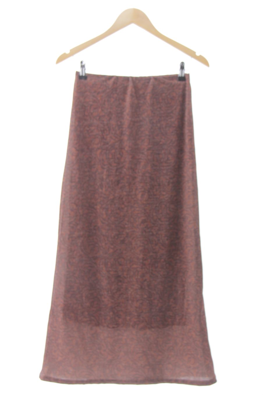 Falda de basyco de la talla XS, de color marrón